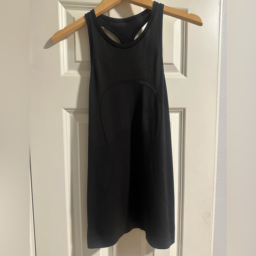 Lululemon Womens Black Swifty t-back tank top